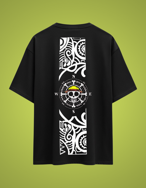 AURAA 11 Oversized Tee. Freedom Mark (Black)