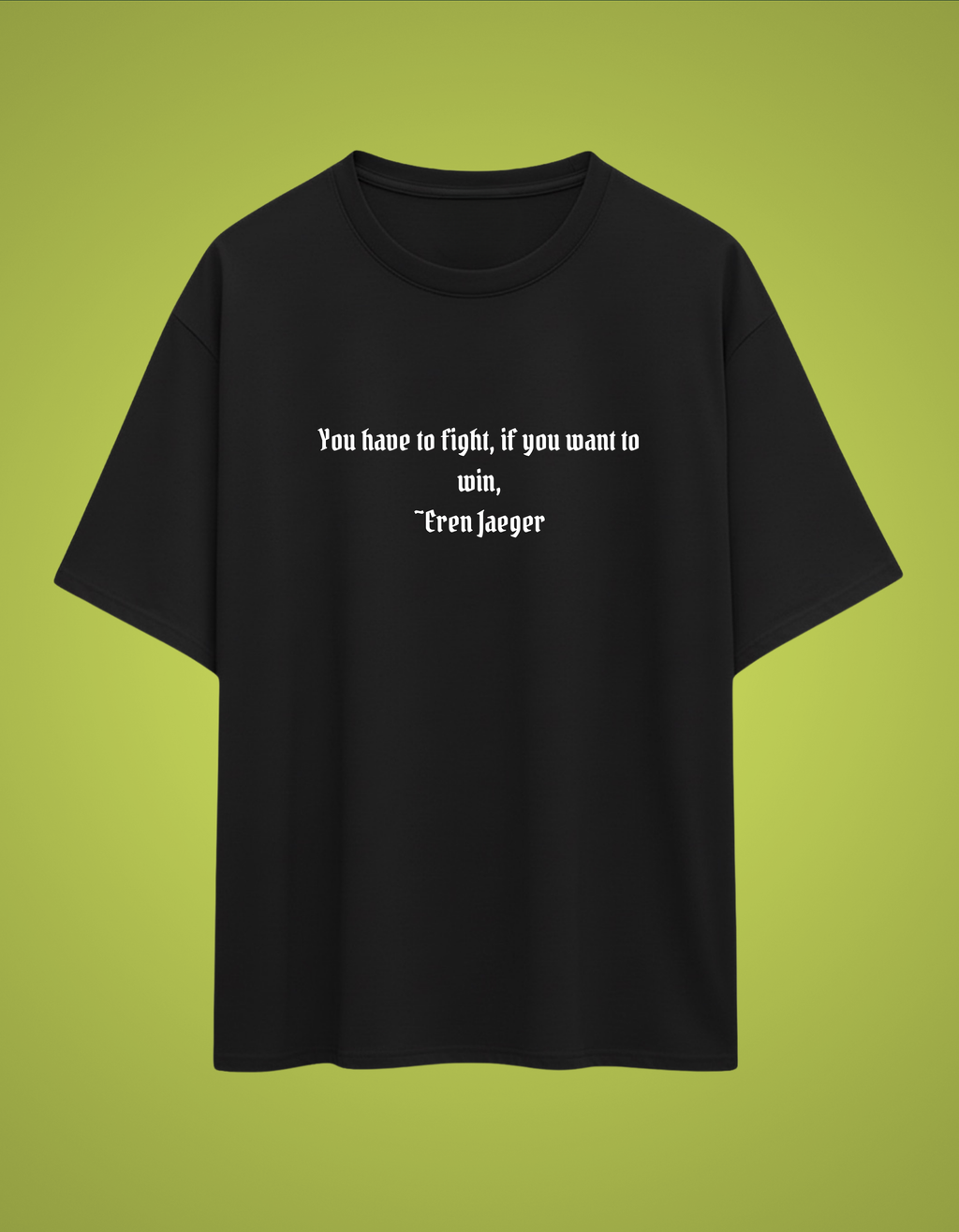 AURAA 11 Oversized Tee. Fight Within (Black)