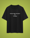 AURAA 11 Oversized Tee. Fight Within (Black)