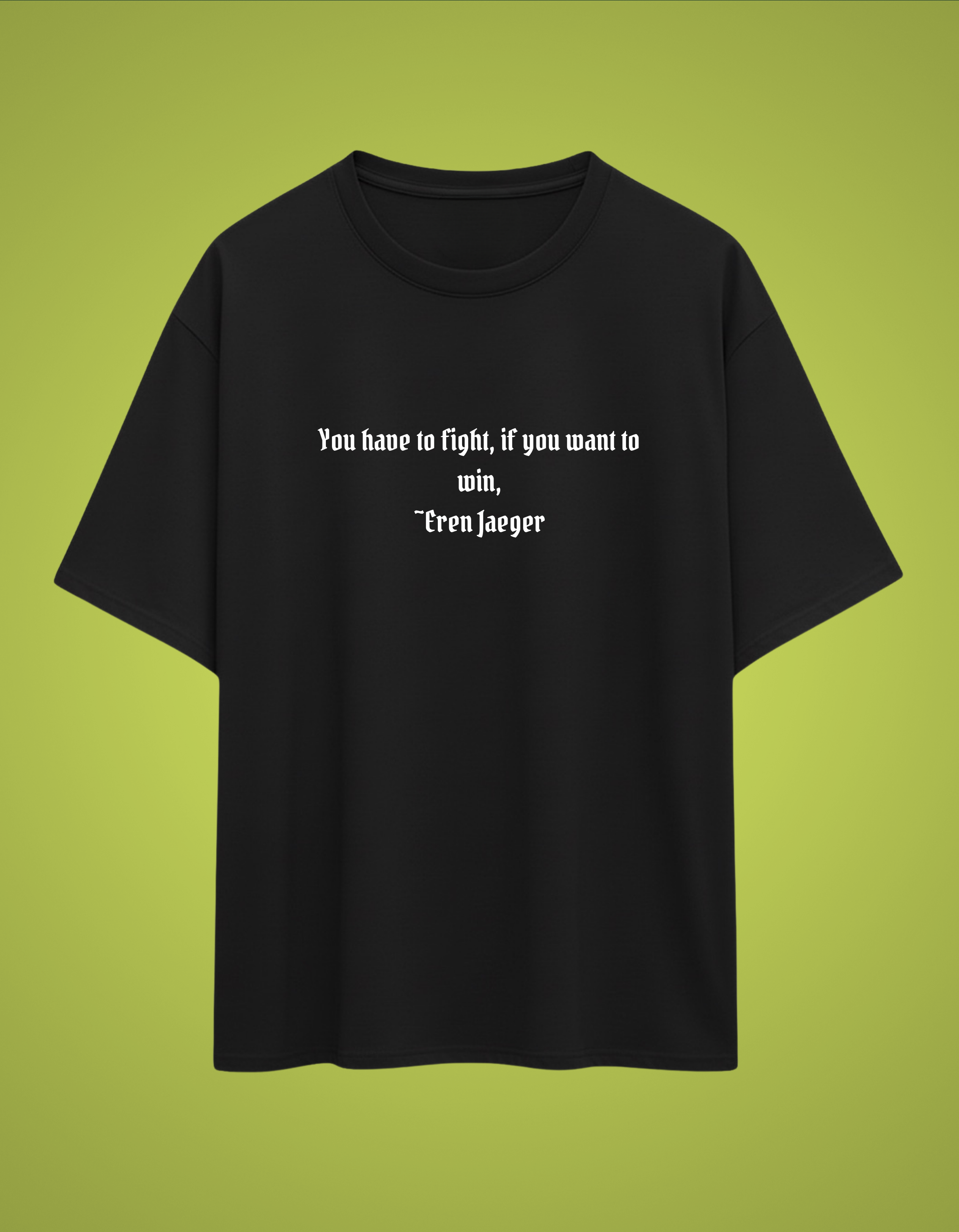 AURAA 11 Oversized Tee. Fight Within (Black)