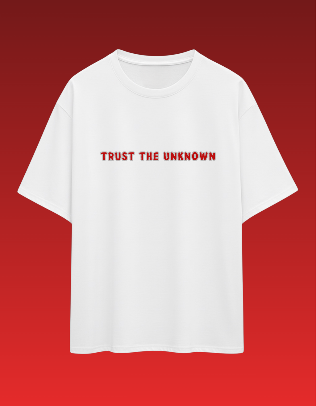 AURAA 11 Oversized Tee. Trust The Unknown (White)