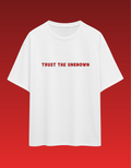 AURAA 11 Oversized Tee. Trust The Unknown (White)
