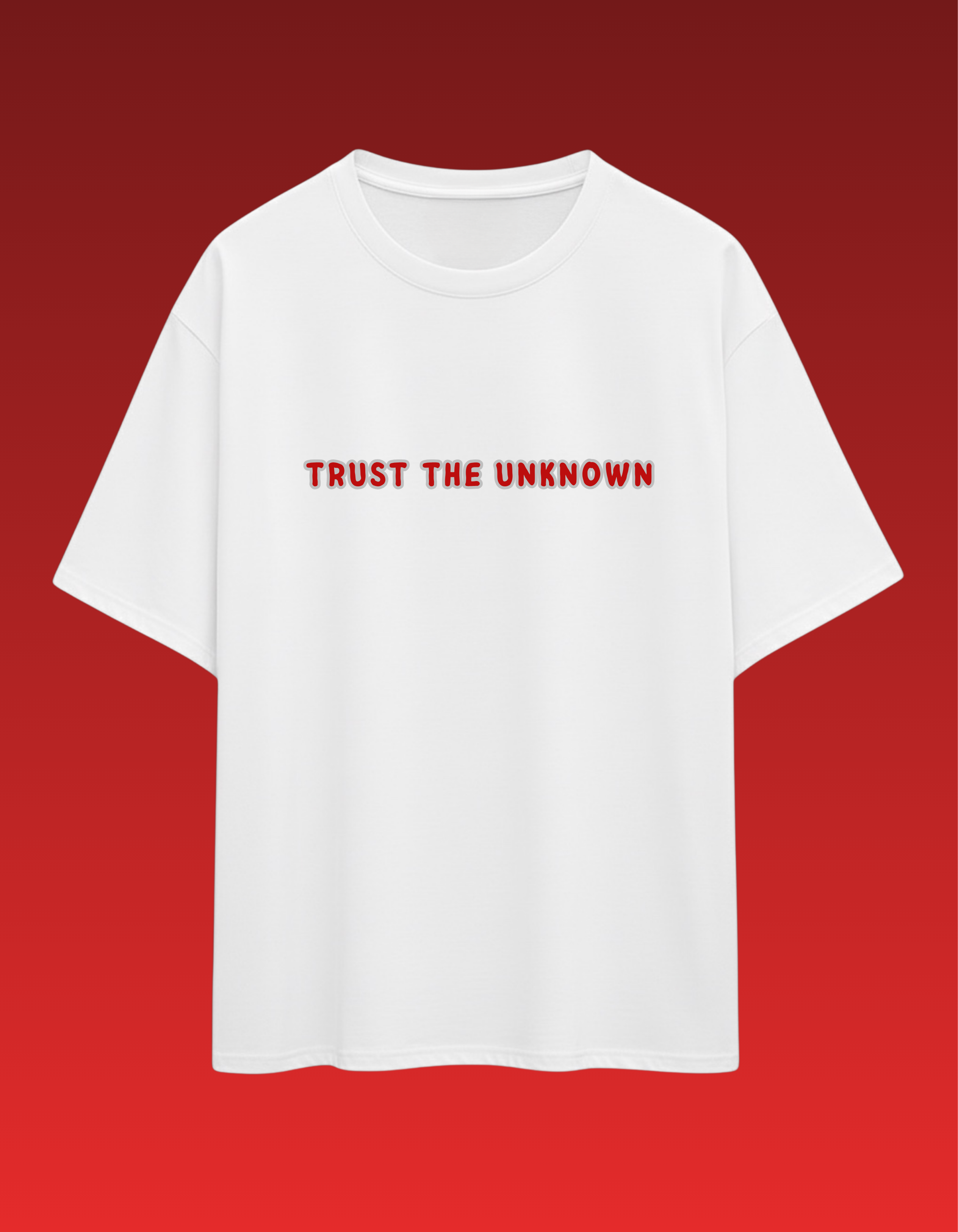 AURAA 11 Oversized Tee. Trust The Unknown (White)