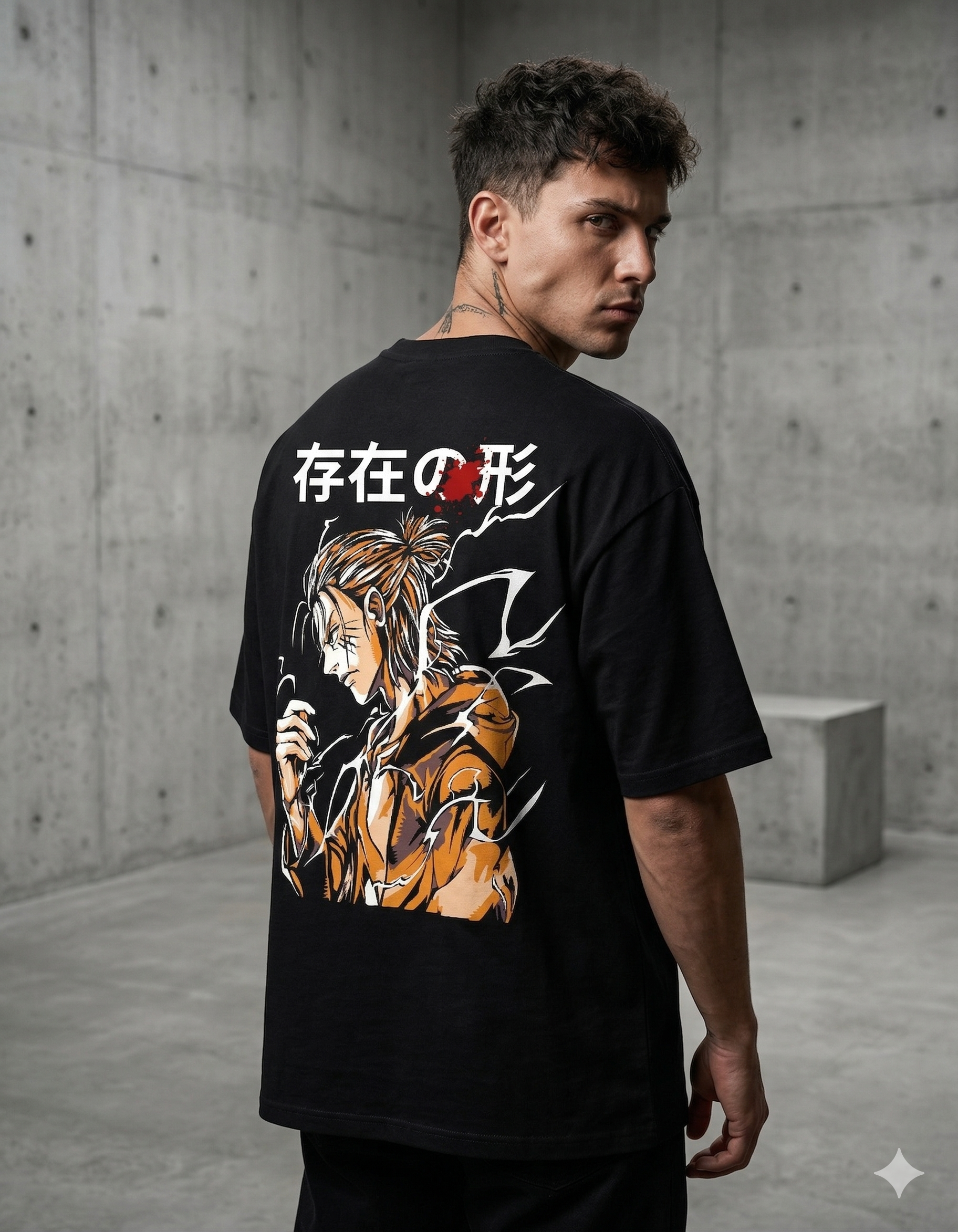 AURAA 11 Oversized Tee. Fight Within (Black)